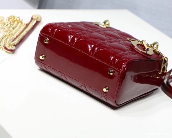 OldCobbler Bags leather Cow Mini patent Diro With Lady 0729